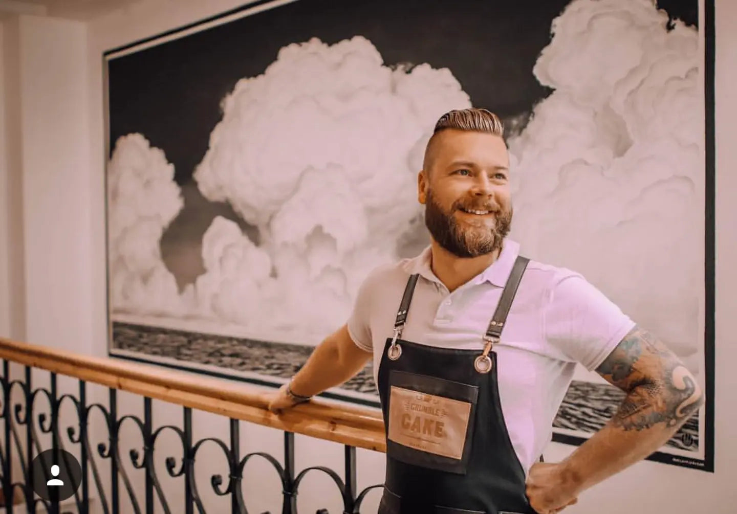 01 Leonardo Black Apron - Monapron