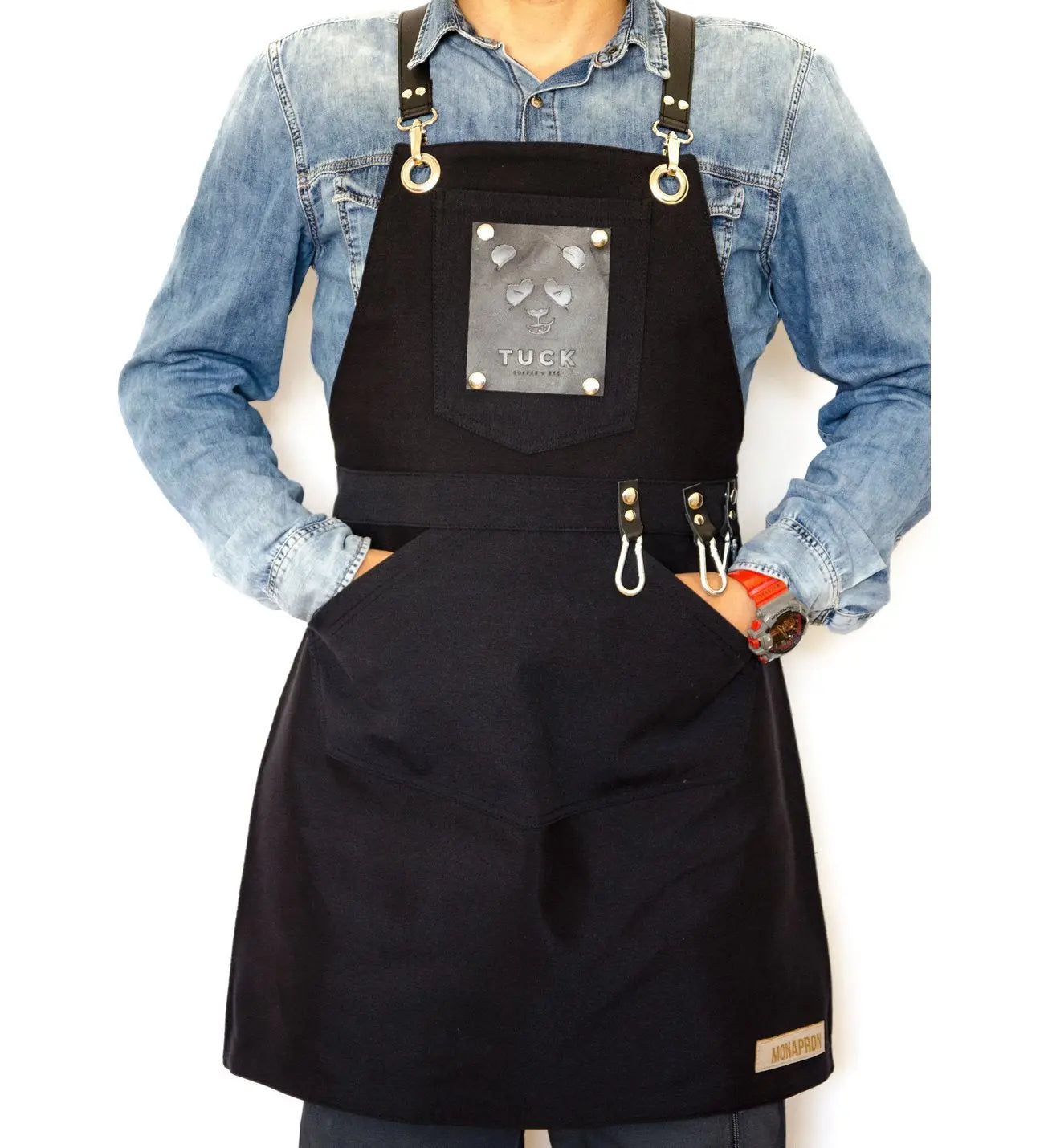 apron - önlük - 16 Masaccio Black Apron - Monapron