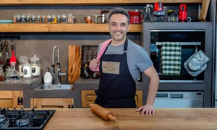 apron - önlük - 50 Matratci Chef Black Apron - Monapron
