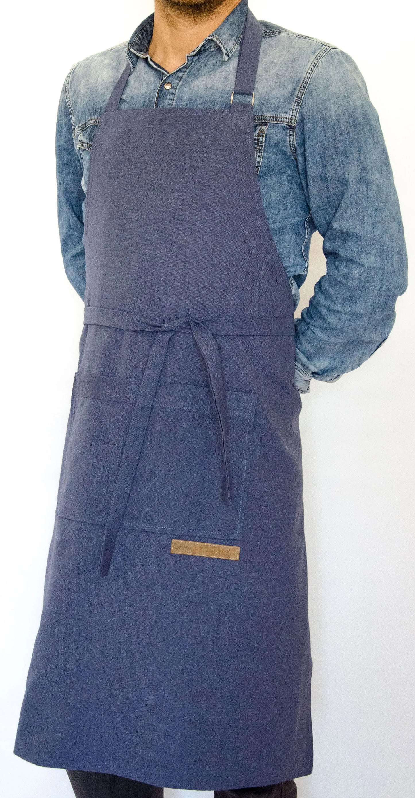 apron - önlük - 50 Matratci Chef Navy Apron - Monapron
