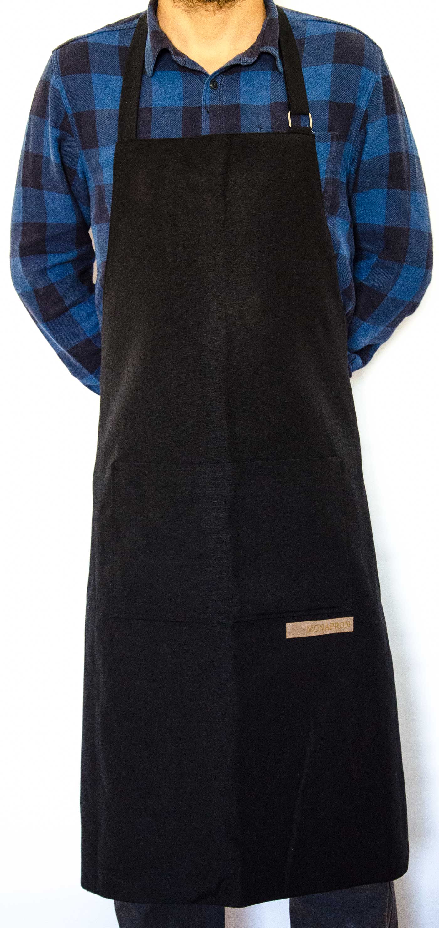 apron - önlük - 50 Matratci Chef Black Apron - Monapron
