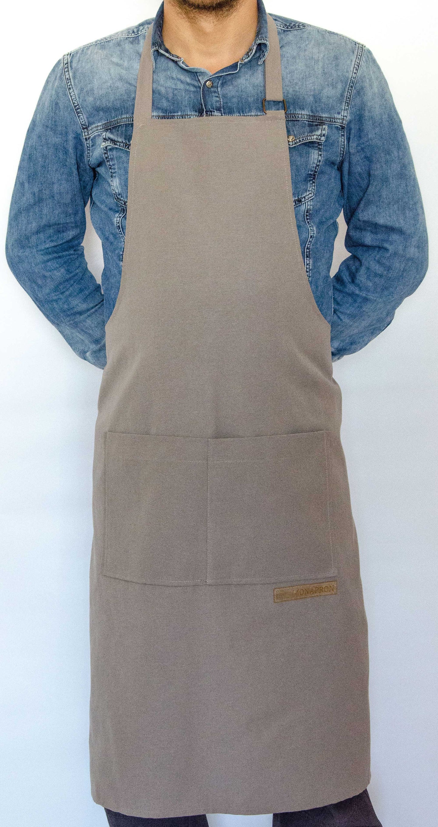 apron - önlük - 52 Nakkas Chef Grey Apron - Monapron