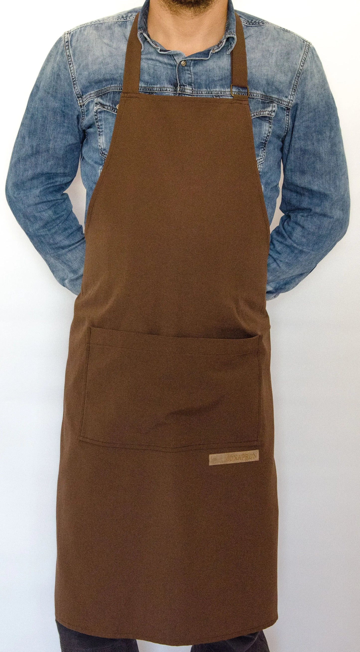 apron - önlük - 52 Nakkas Chef Brown Apron - Monapron