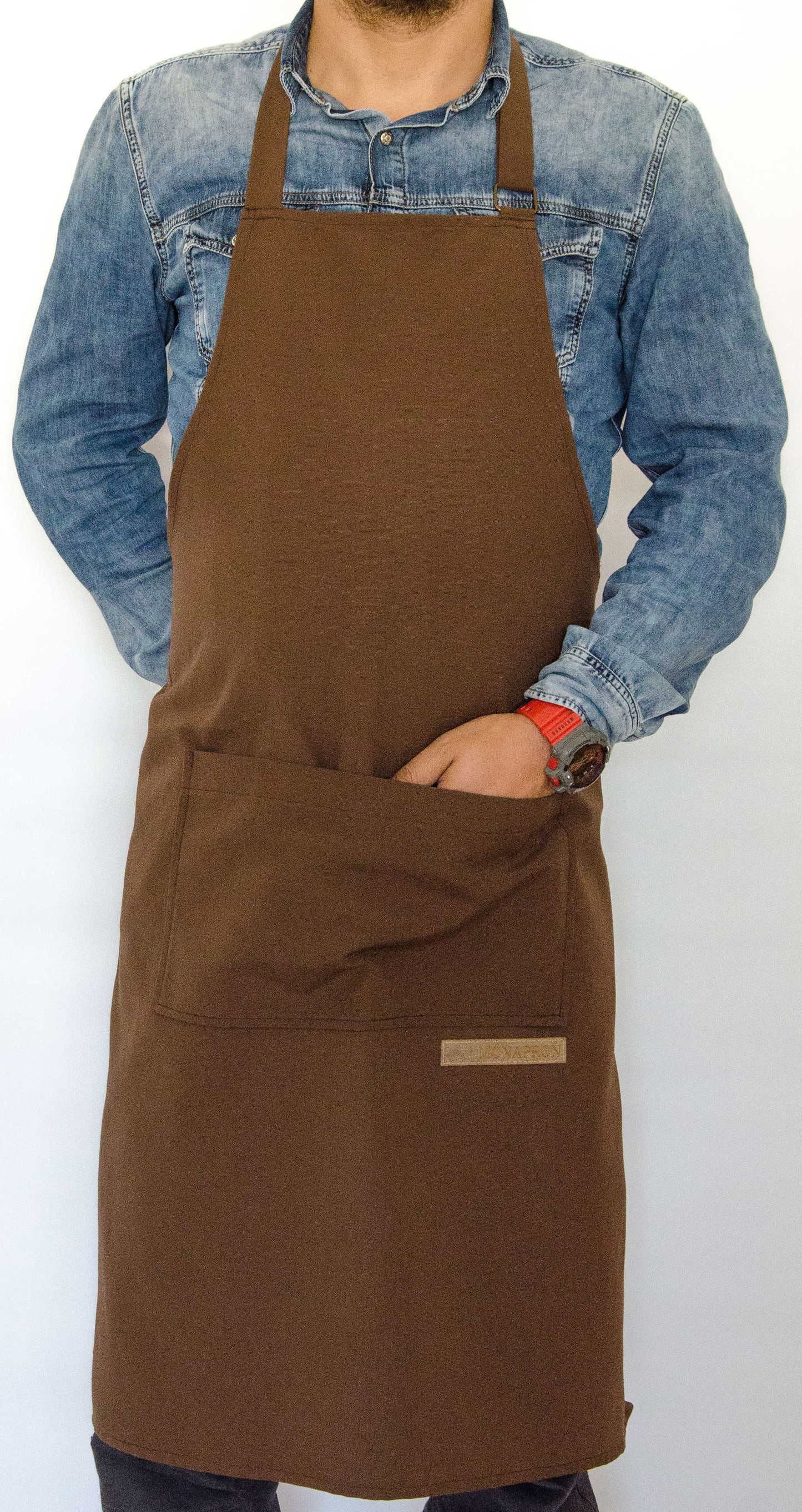apron - önlük - 52 Nakkas Chef Brown Apron - Monapron