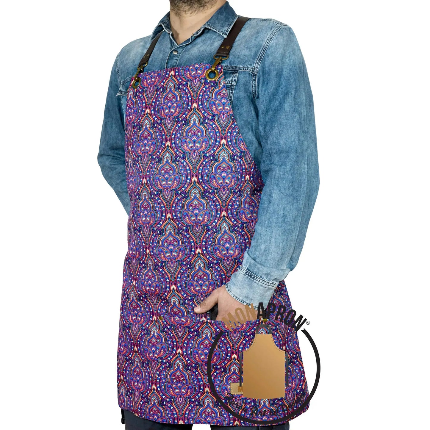 apron - önlük - 86 Chekhov Vegan Leather Apron - Monapron
