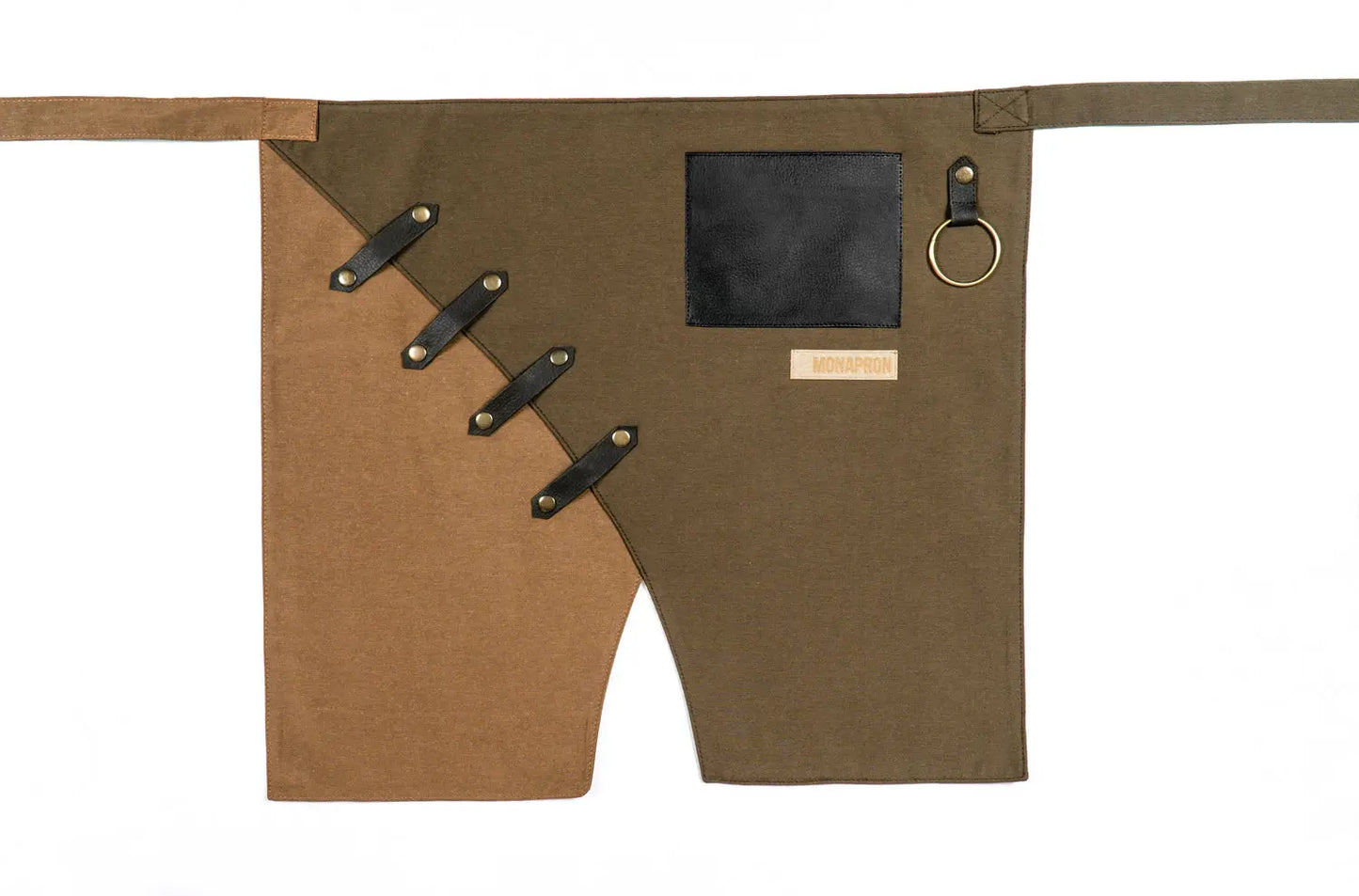 apron - önlük - 02 Miro Short Brown Apron - Monapron