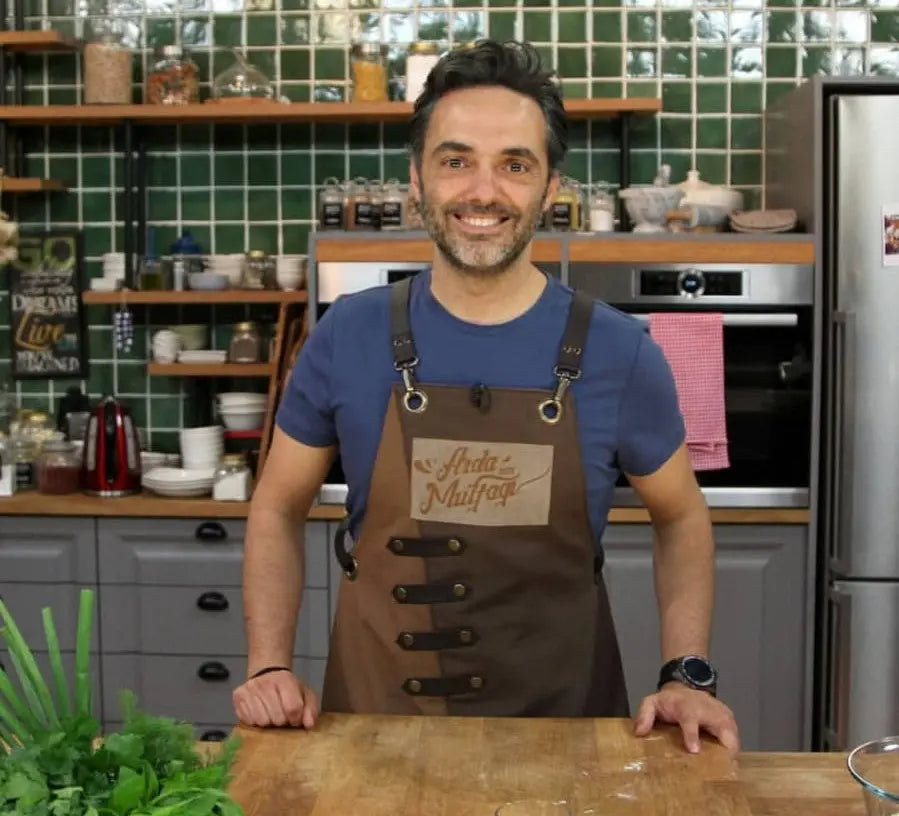apron - önlük - 02 Miro Purple-White Apron - Monapron