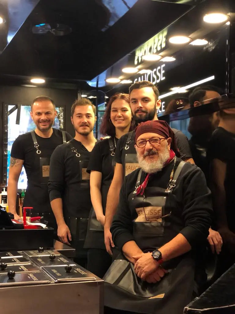 apron - önlük - 20 Giotto Black-Beige Apron - Monapron