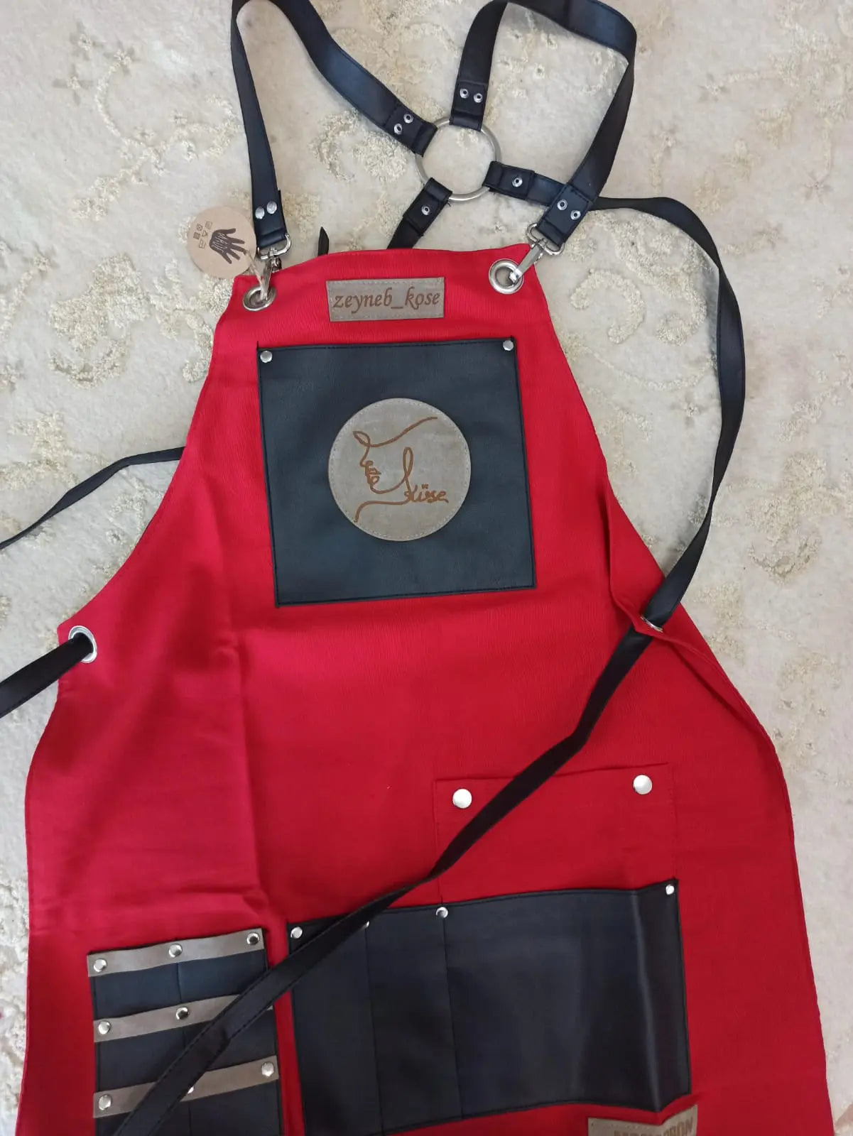 apron - önlük - 09 Titian Red Apron - Monapron