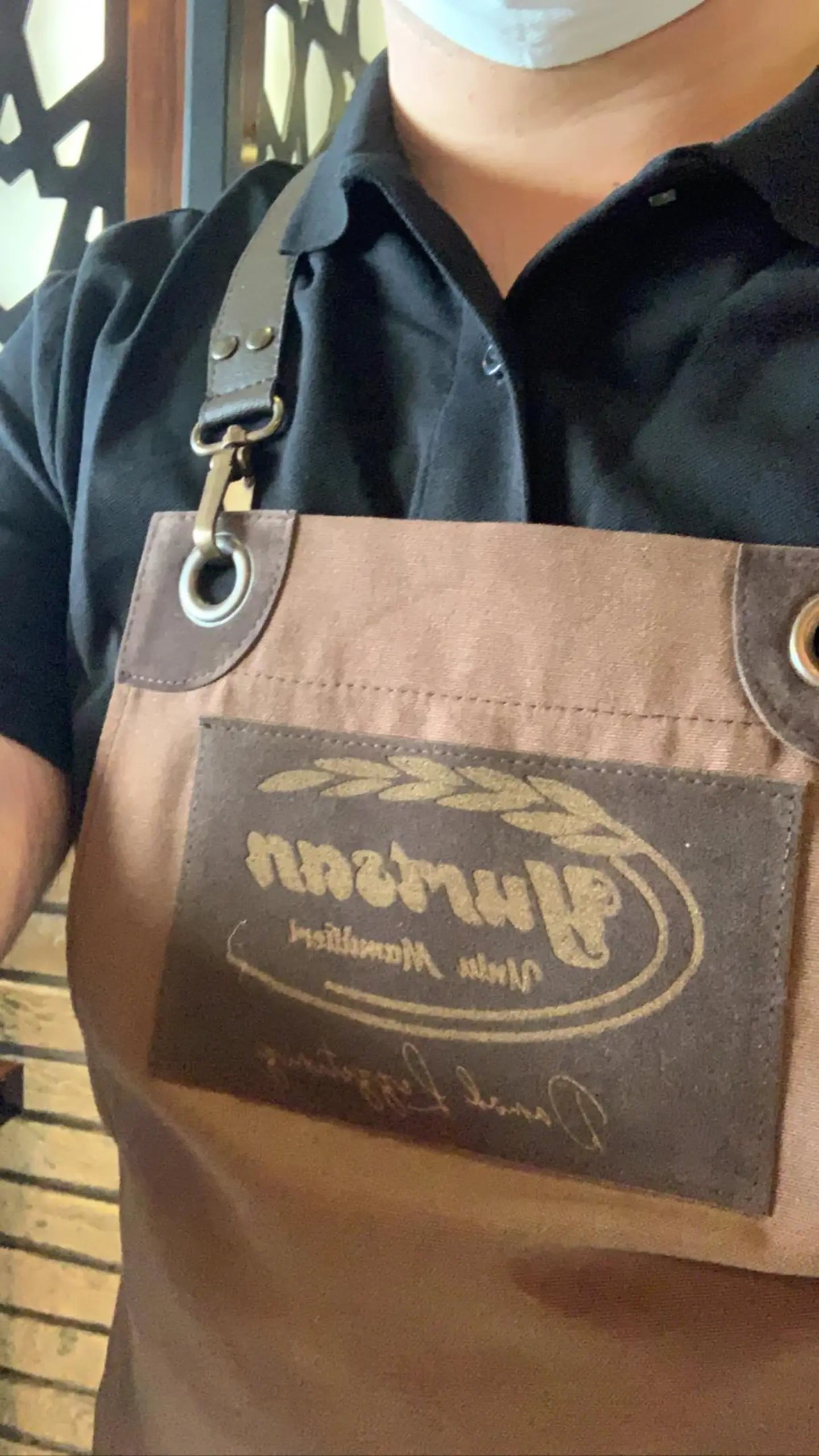 apron - önlük - 15 Bellini Dark Brown Apron - Monapron