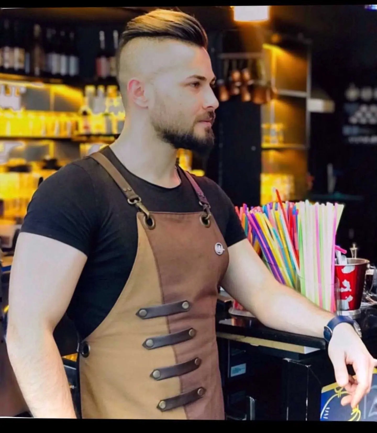 apron - önlük - 02 Miro Brown Apron - Monapron