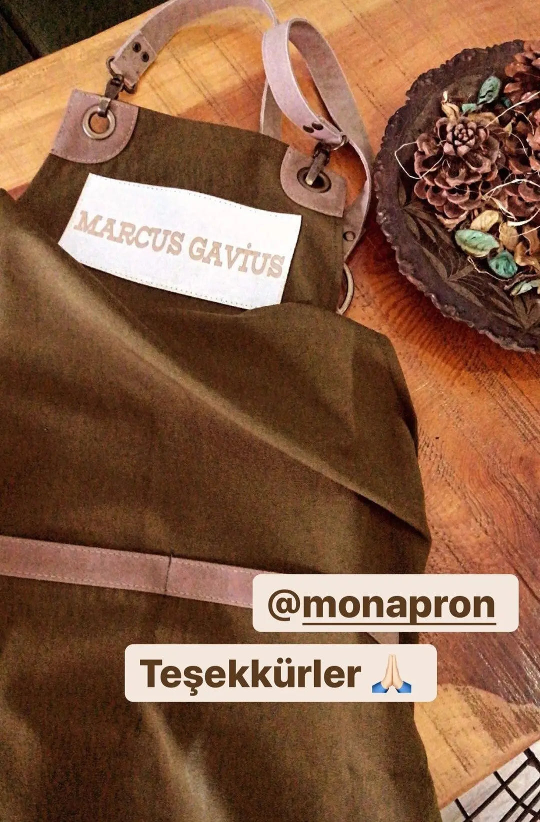 apron - önlük - 15 Bellini Green Apron - Monapron