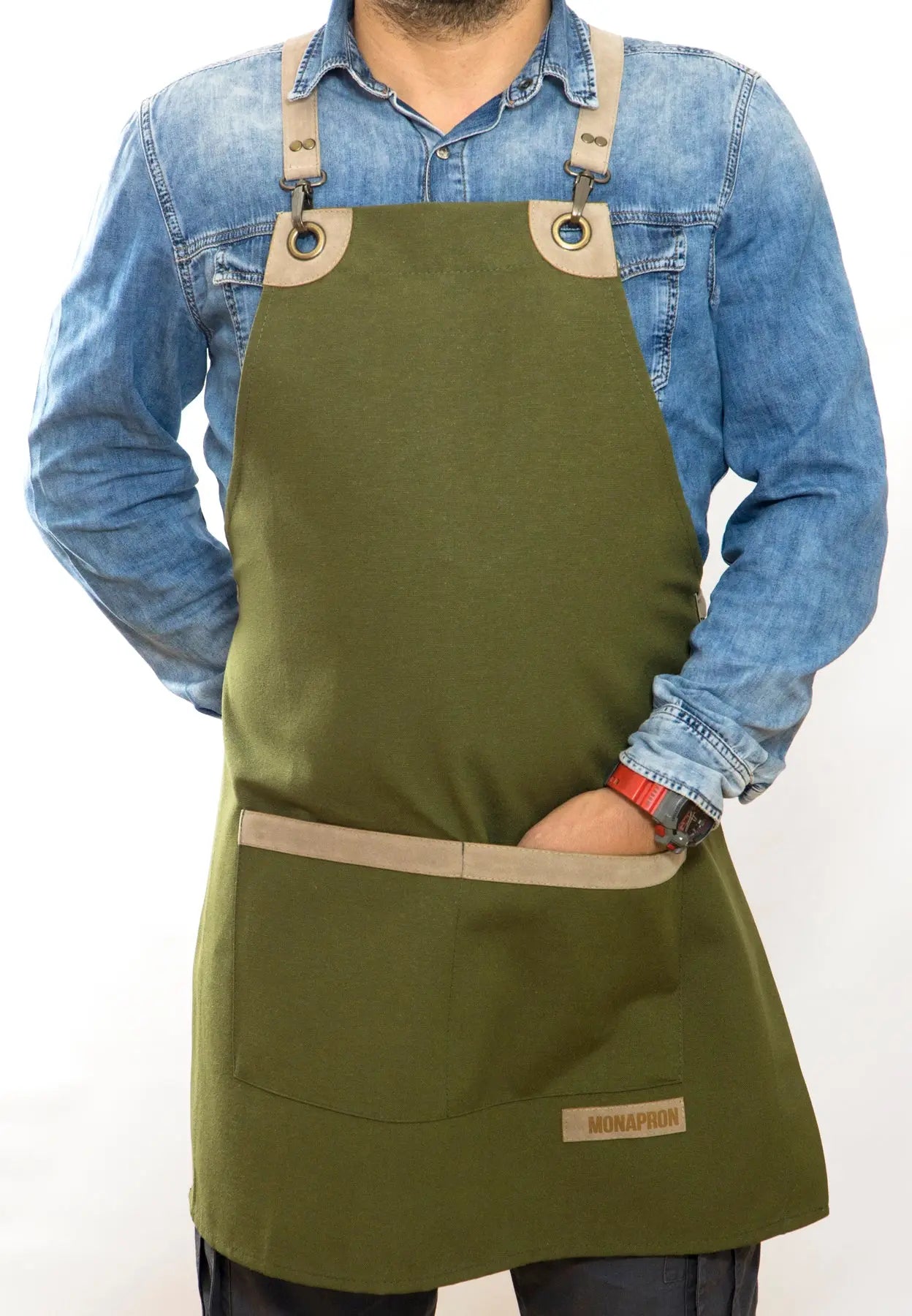 apron - önlük - 15 Bellini Green Apron - Monapron