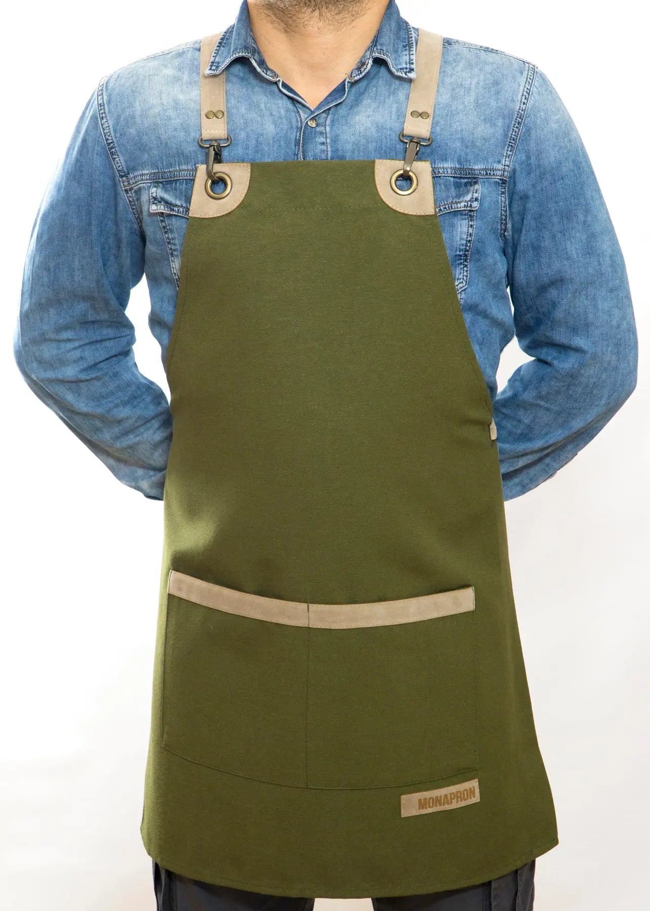 apron - önlük - 15 Bellini Green Apron - Monapron