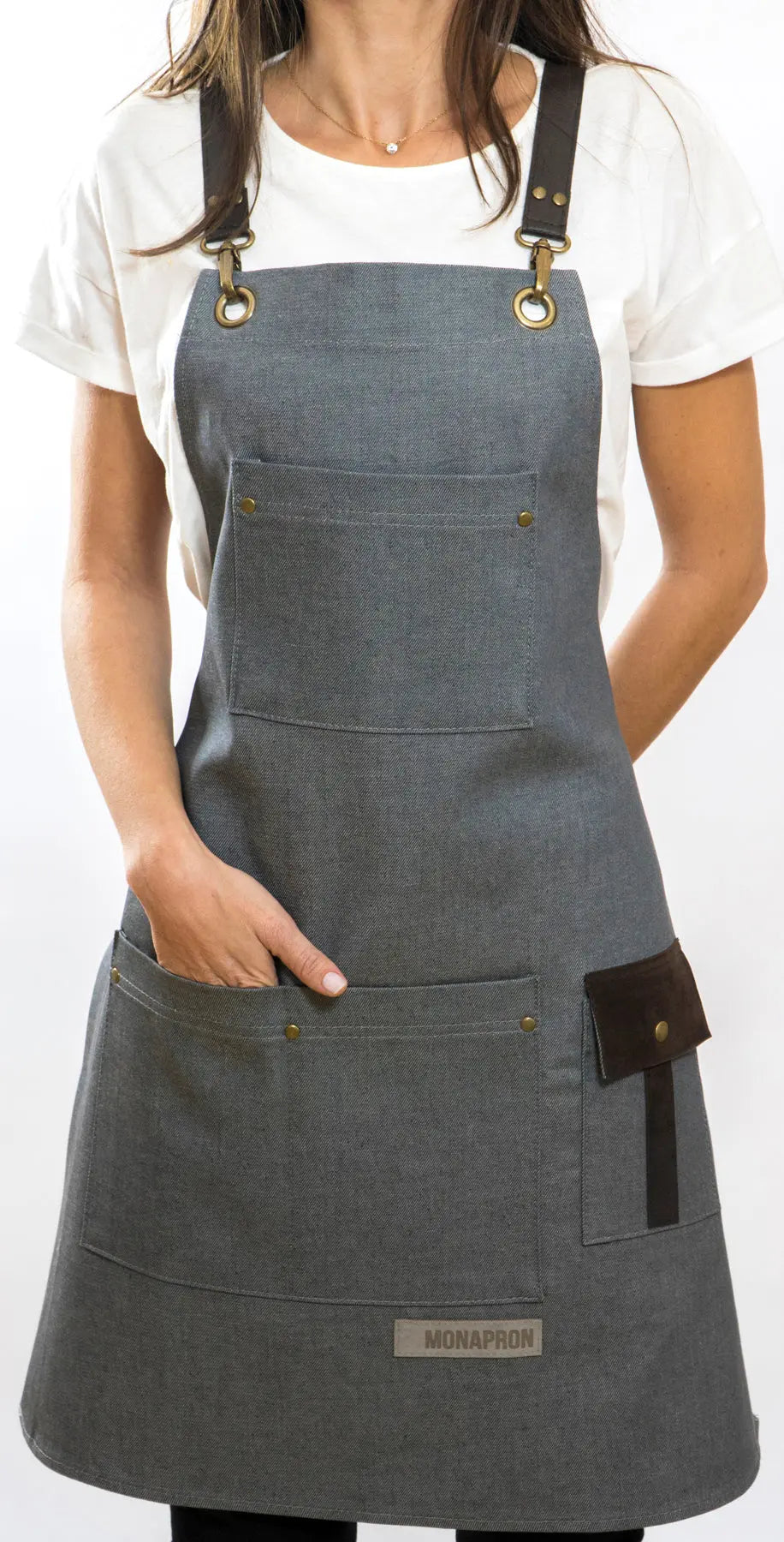 apron - önlük - 13 Mantegna Denim Apron - Monapron