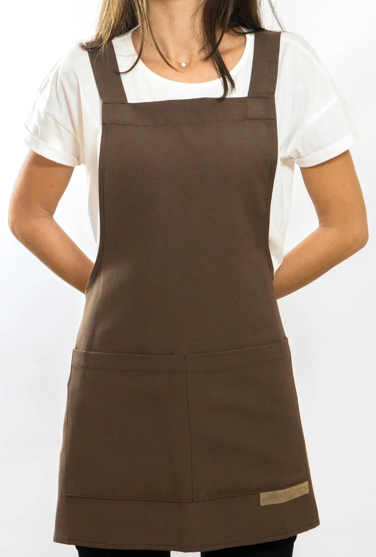 apron - önlük - 05 Monet Brown Apron - Monapron