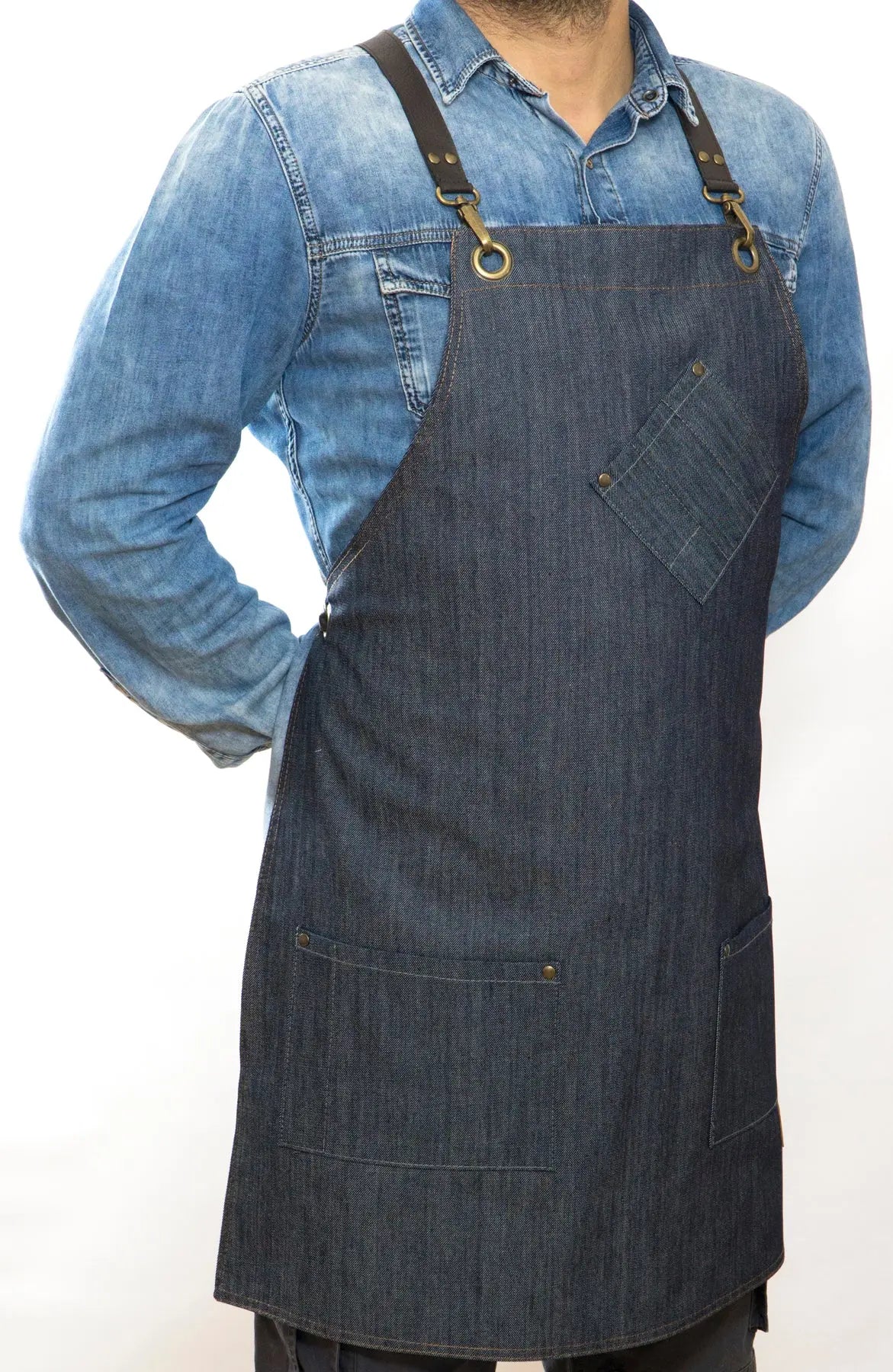 apron - önlük - 21 Filippo Denim Apron - Monapron