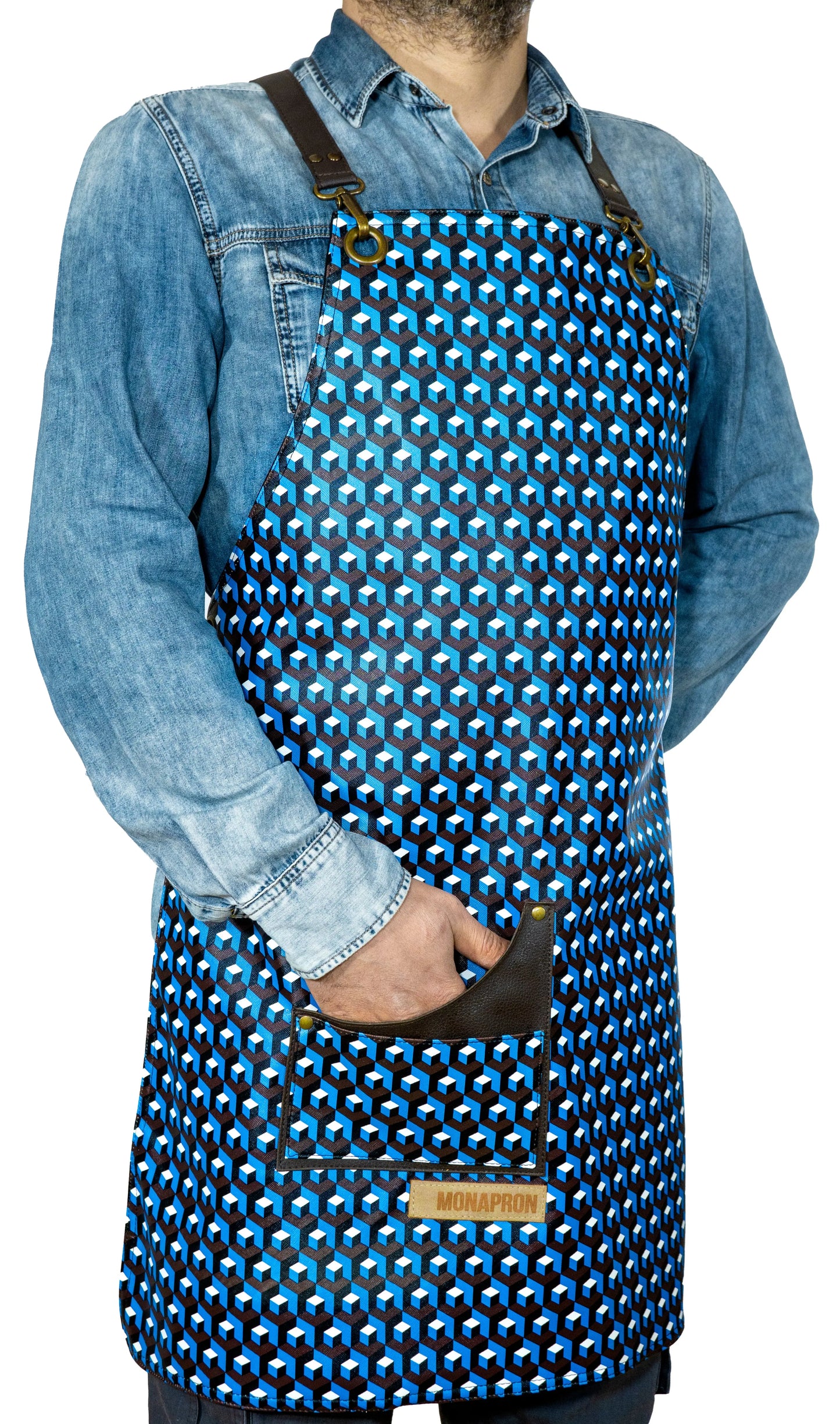 apron - önlük - 88 Kafka Vegan Leather Apron - Monapron