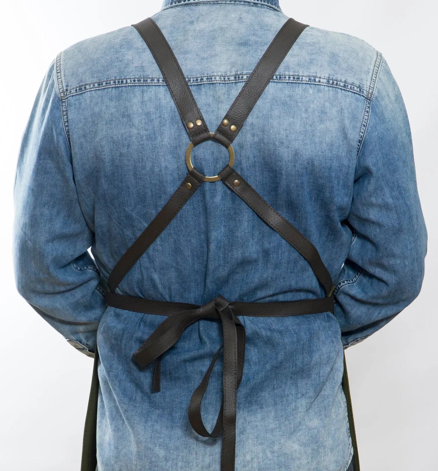 apron - önlük - 01 Leonardo Green Apron - Monapron