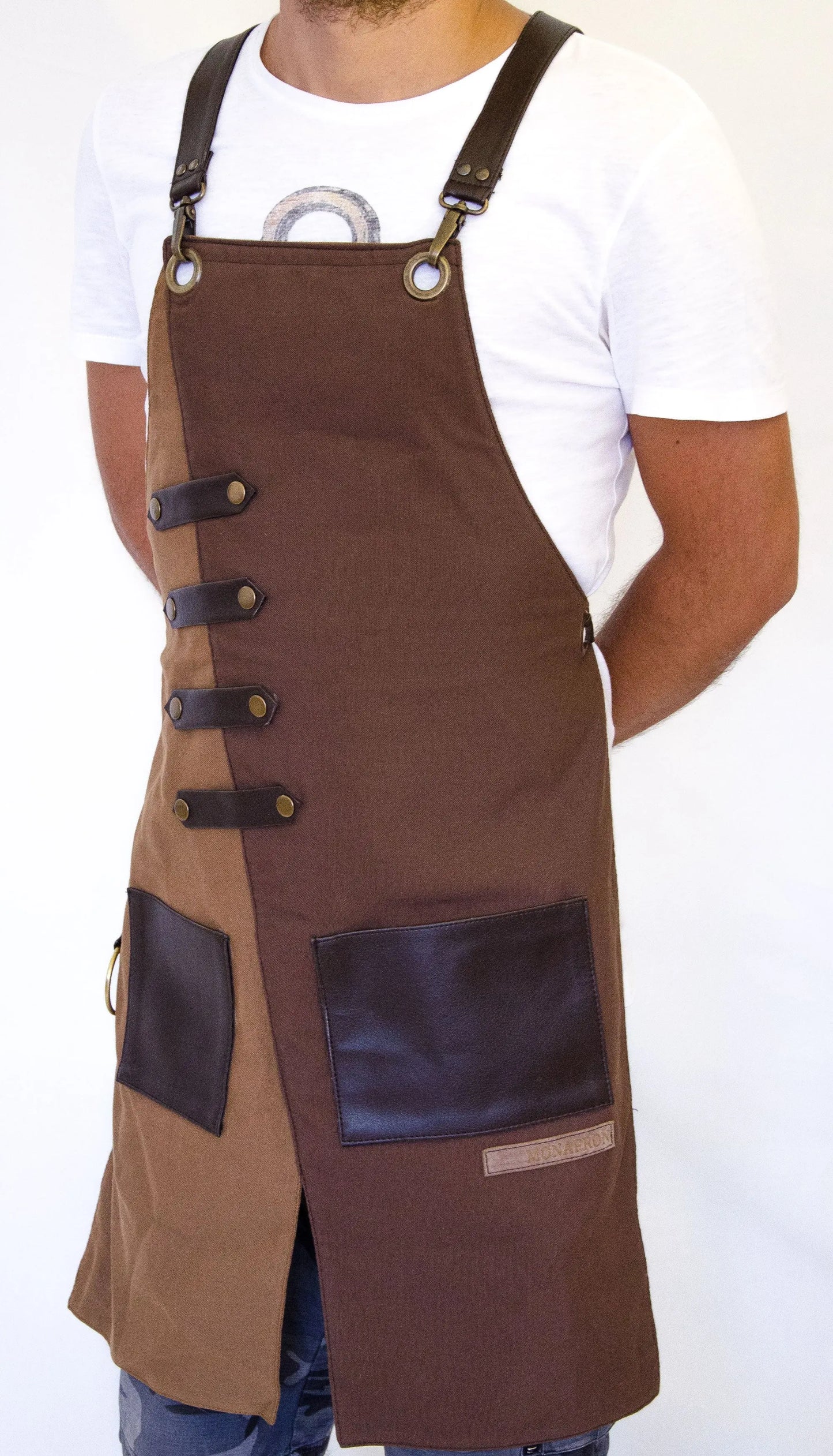 apron - önlük - 02 Miro Brown Apron - Monapron