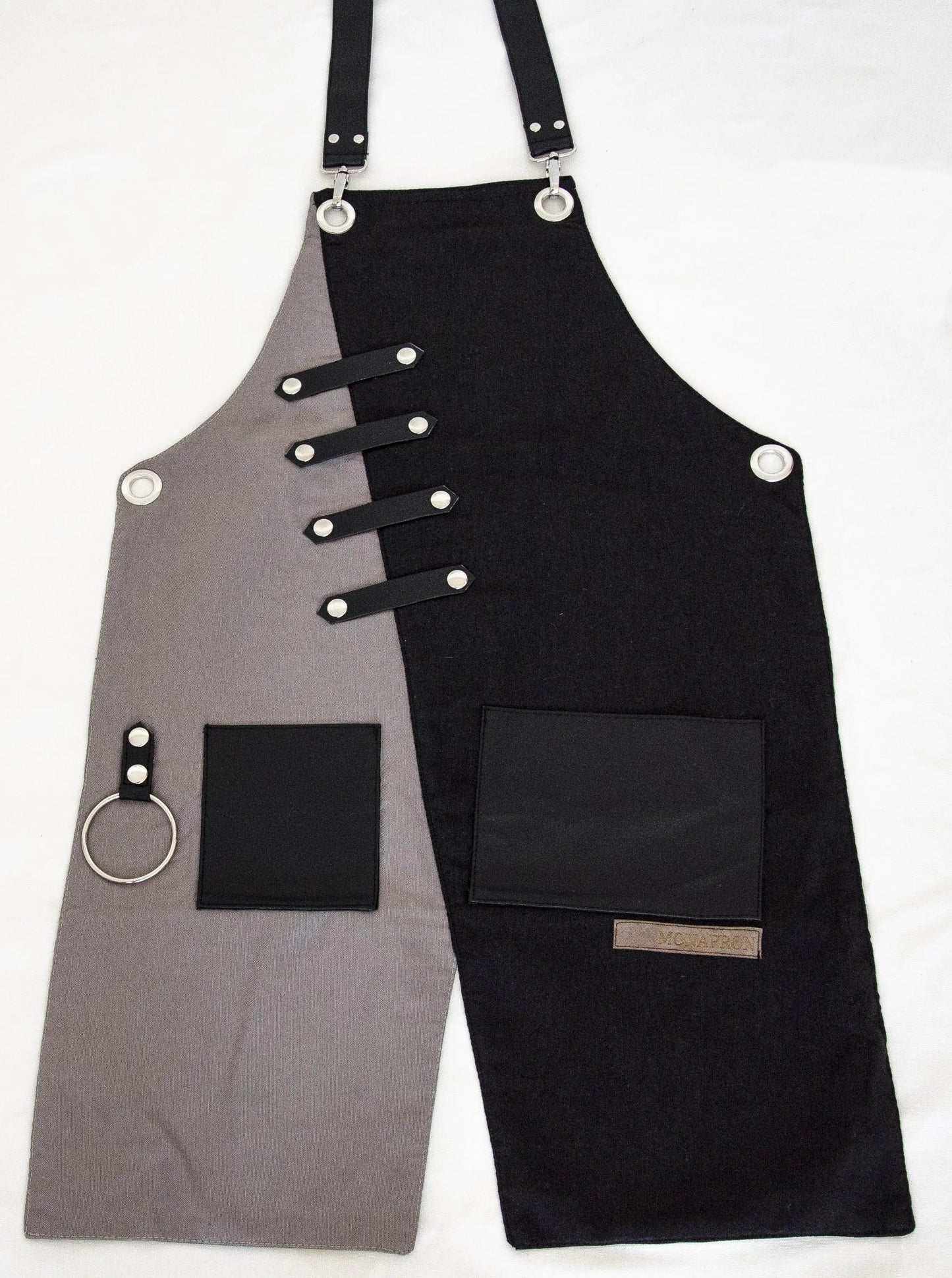 apron - önlük - 02 Miro Black-Grey Apron - Monapron