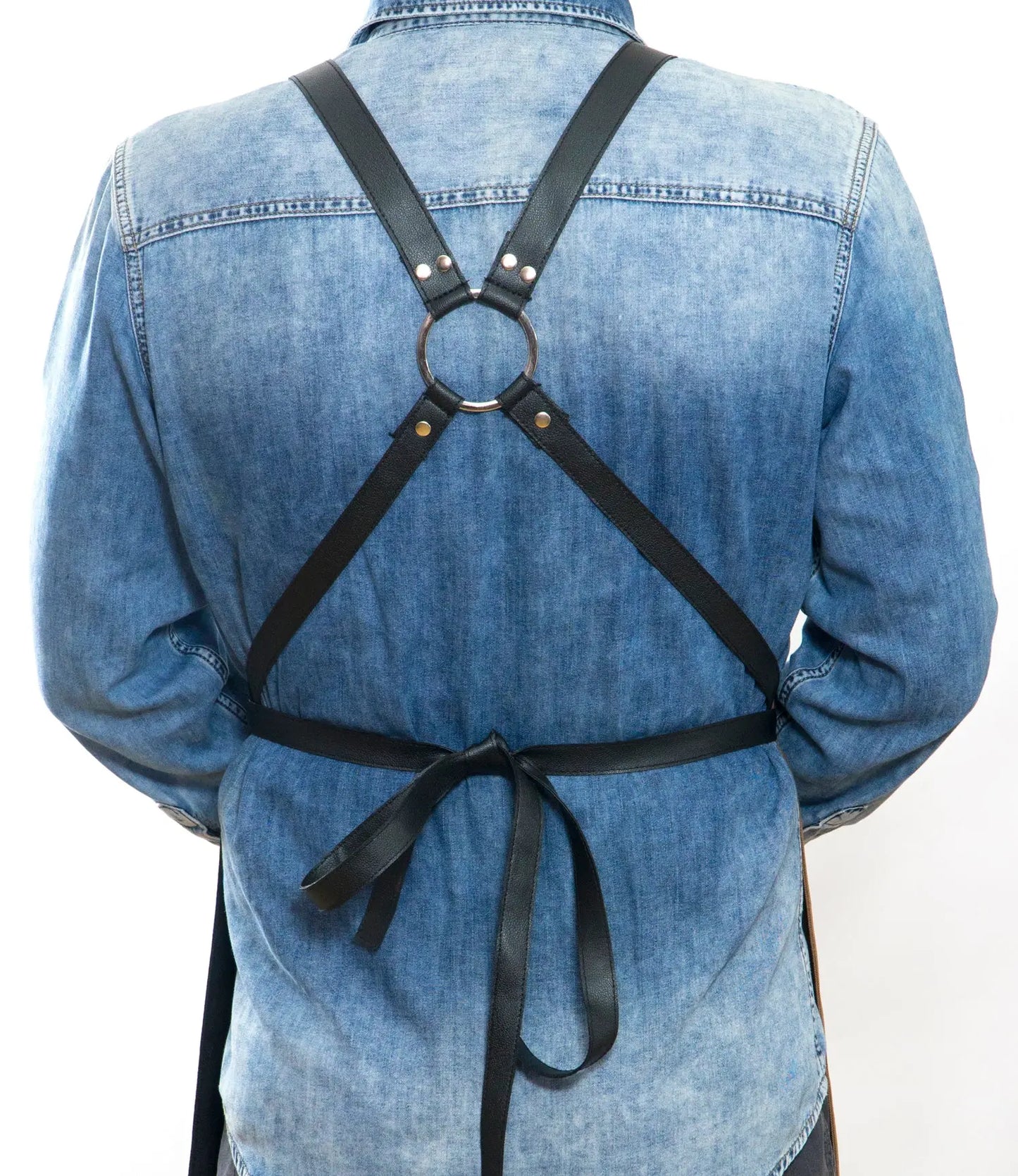 apron - önlük - 02 Miro Black-Brown Apron - Monapron