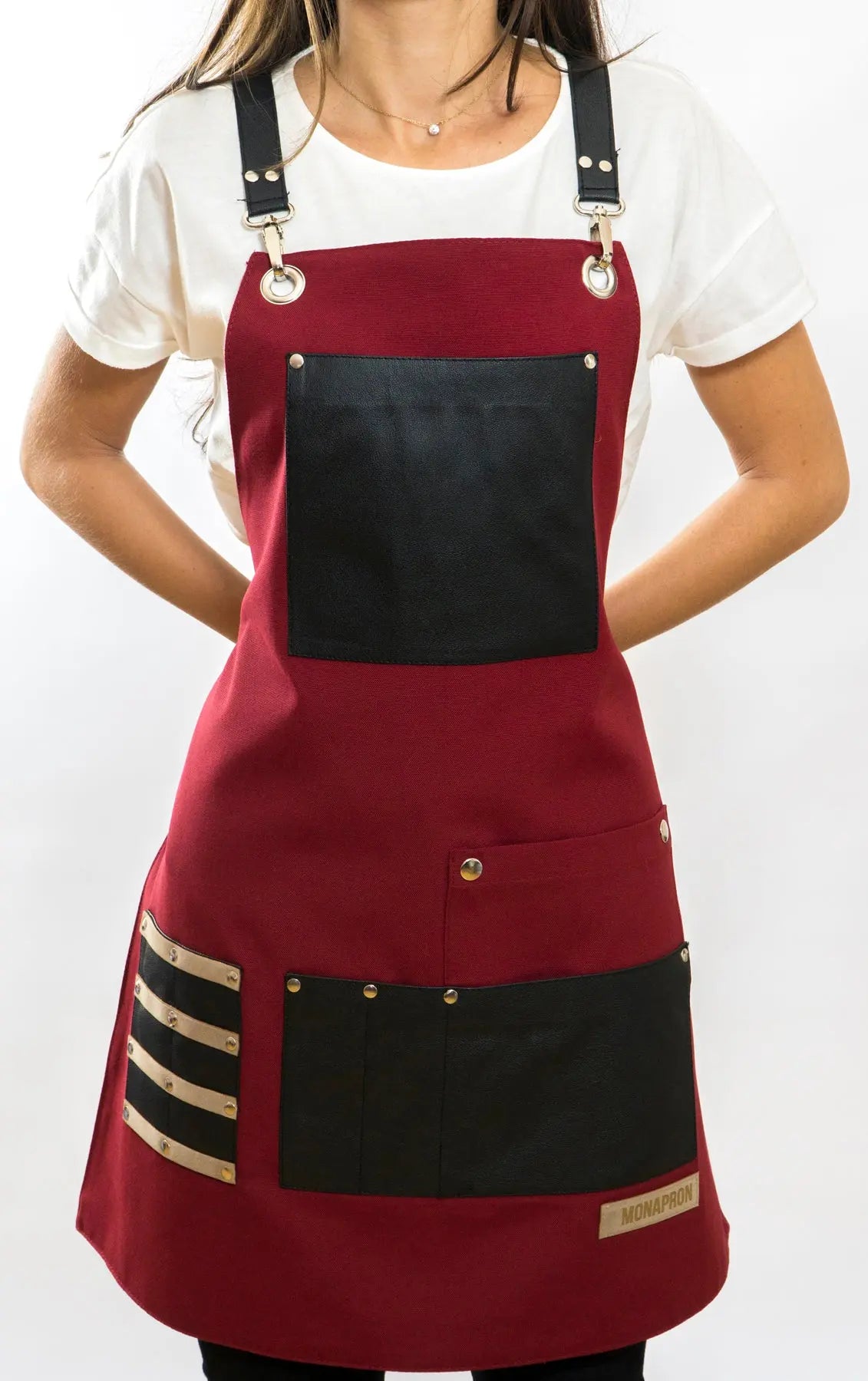 apron - önlük - 09 Titian Red Apron - Monapron
