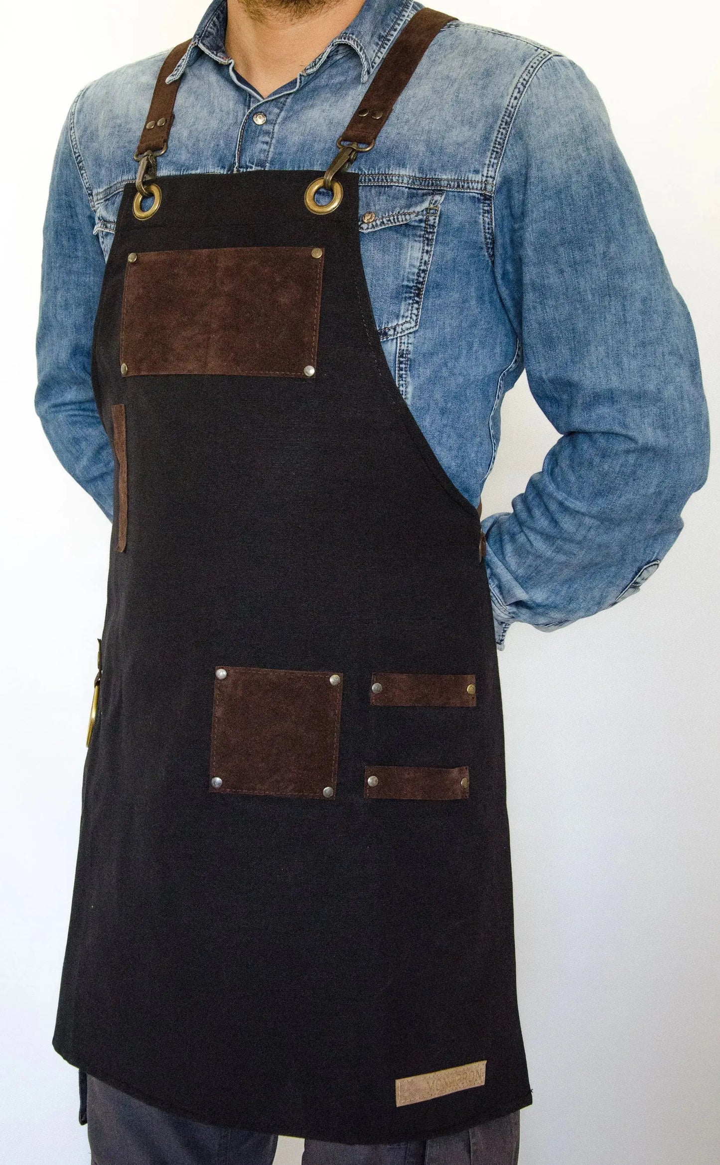apron - önlük - 06 Ghiberti Black Apron - Monapron