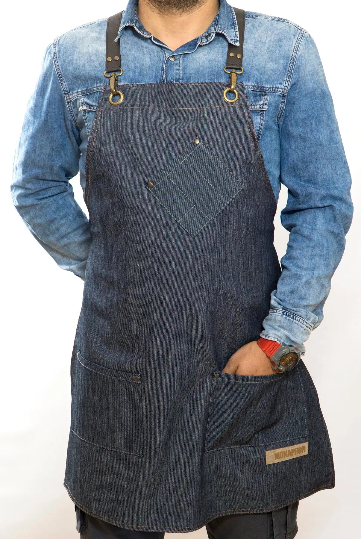 apron - önlük - 21 Filippo Denim Apron - Monapron