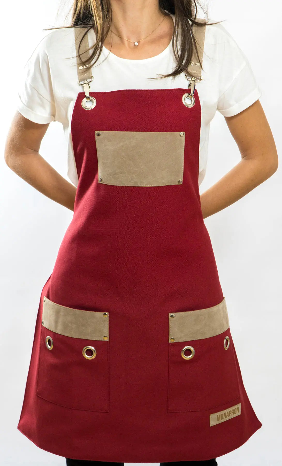 apron - önlük - 18 Ronsard Red Apron - Monapron