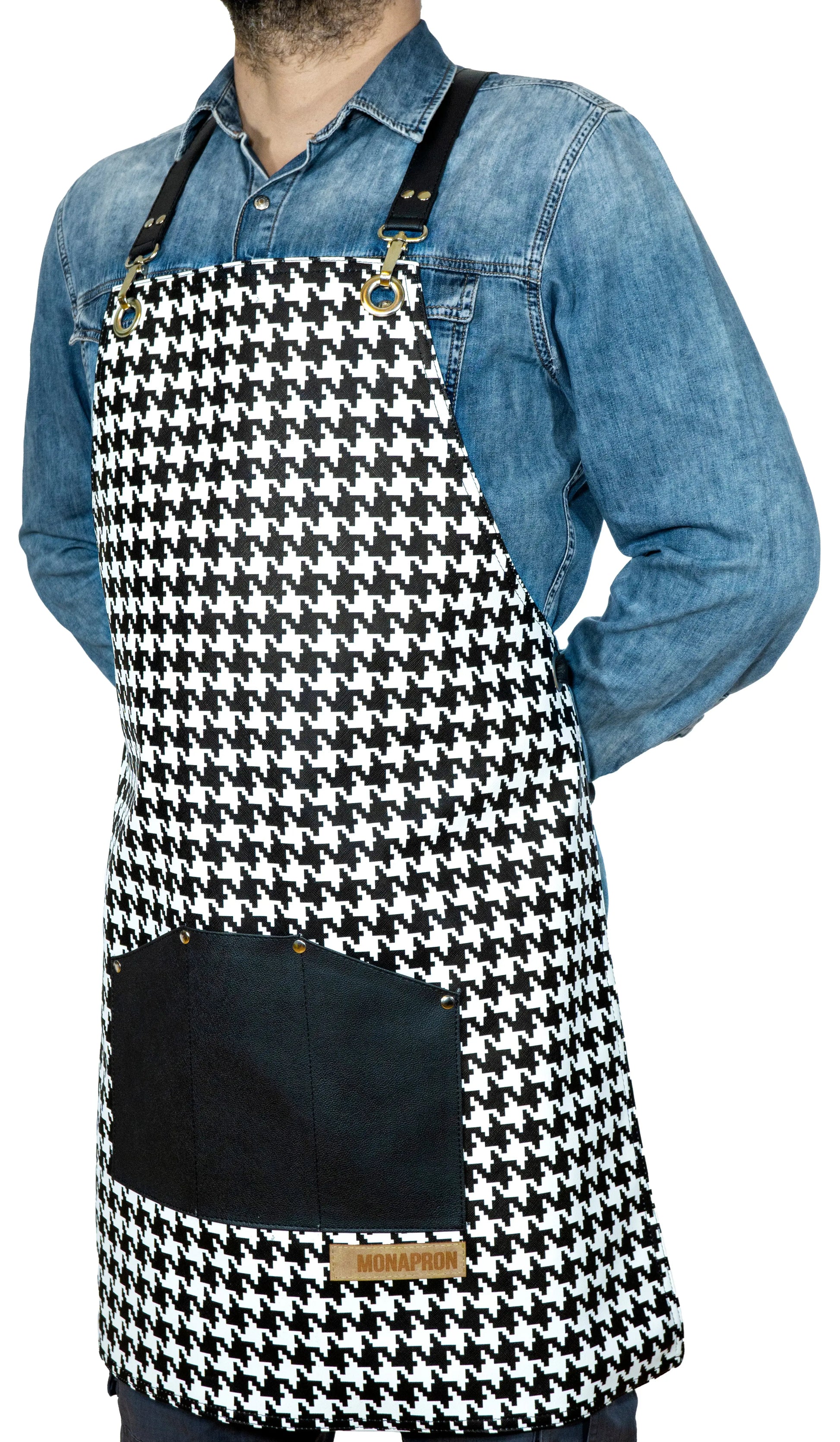 apron - önlük - 84 Dosto Vegan Leather Apron - Monapron