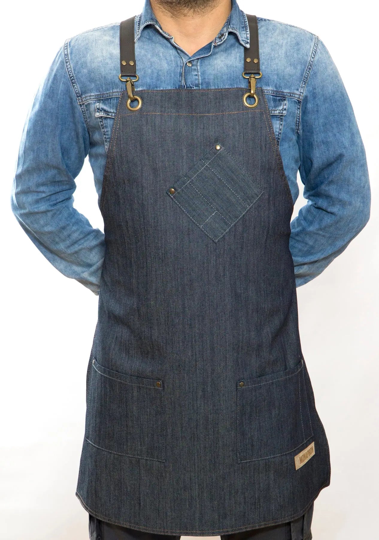 apron - önlük - 21 Filippo Denim Apron - Monapron