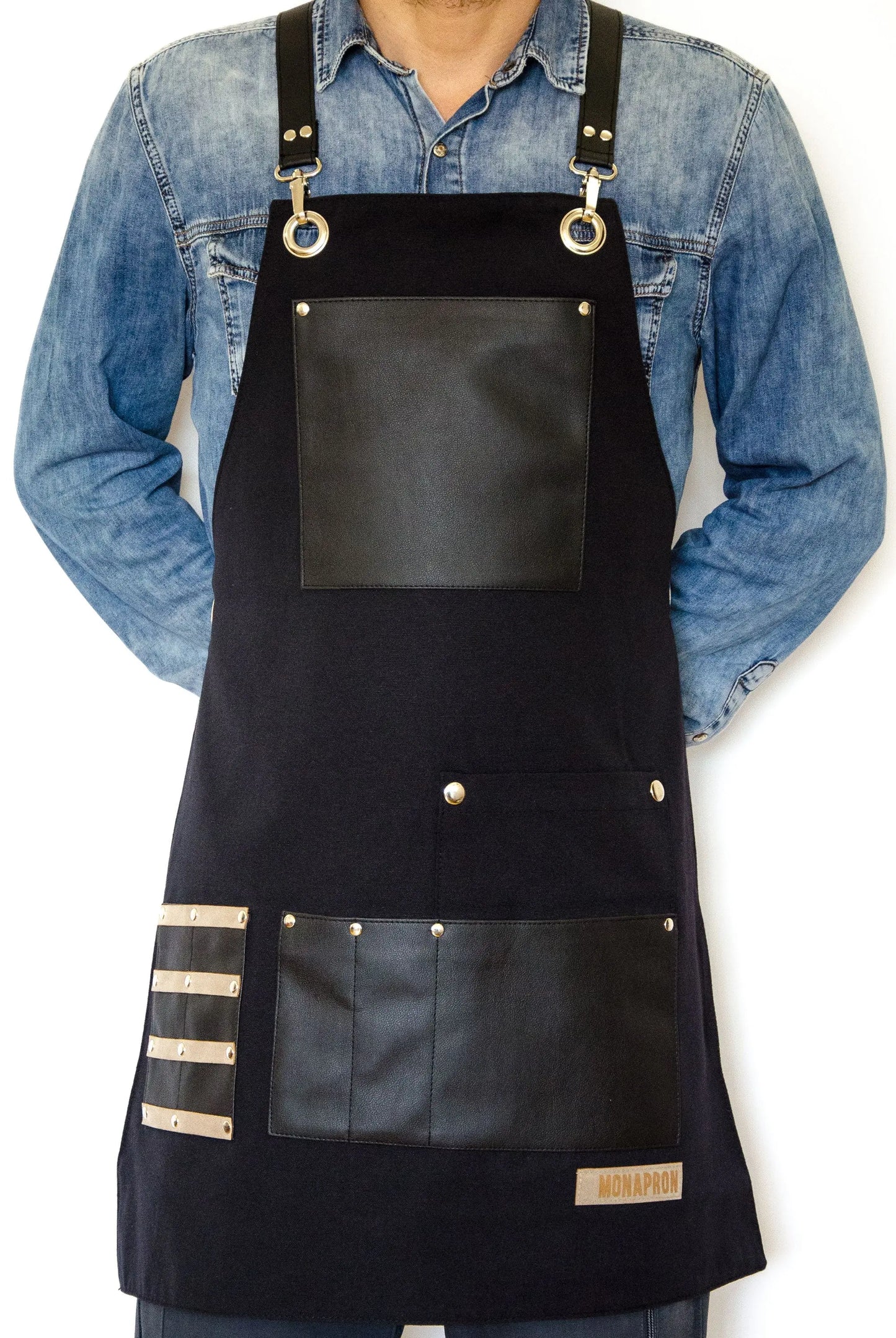 apron - önlük - 09 Titian Black Apron - Monapron