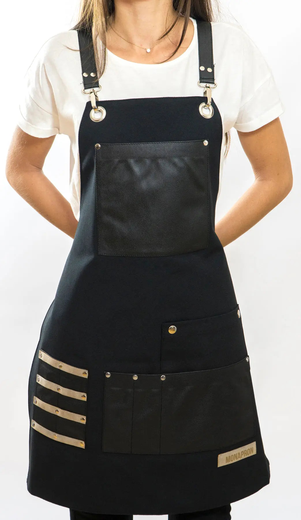 apron - önlük - 09 Titian Black Apron - Monapron