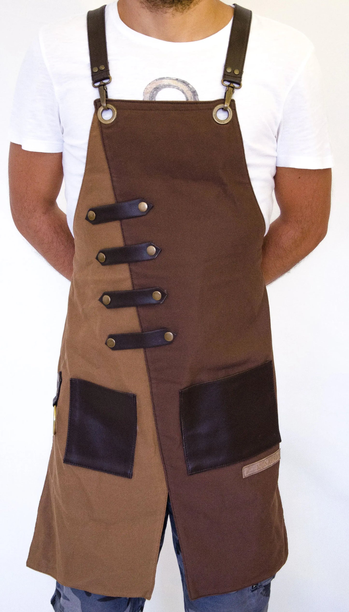 apron - önlük - 02 Miro Brown Apron - Monapron