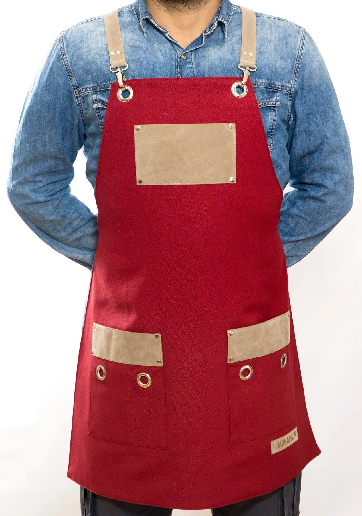 apron - önlük - 18 Ronsard Red Apron - Monapron