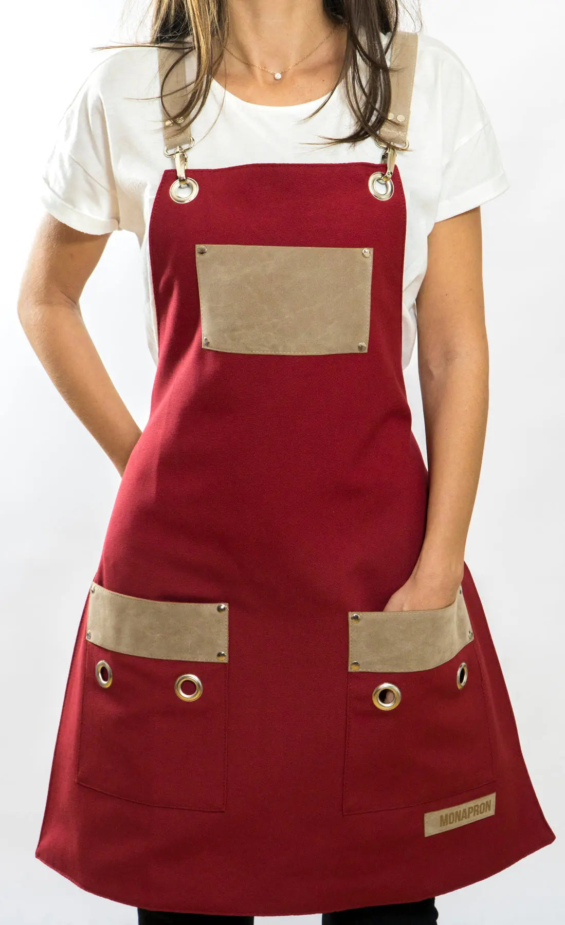 apron - önlük - 18 Ronsard Red Apron - Monapron