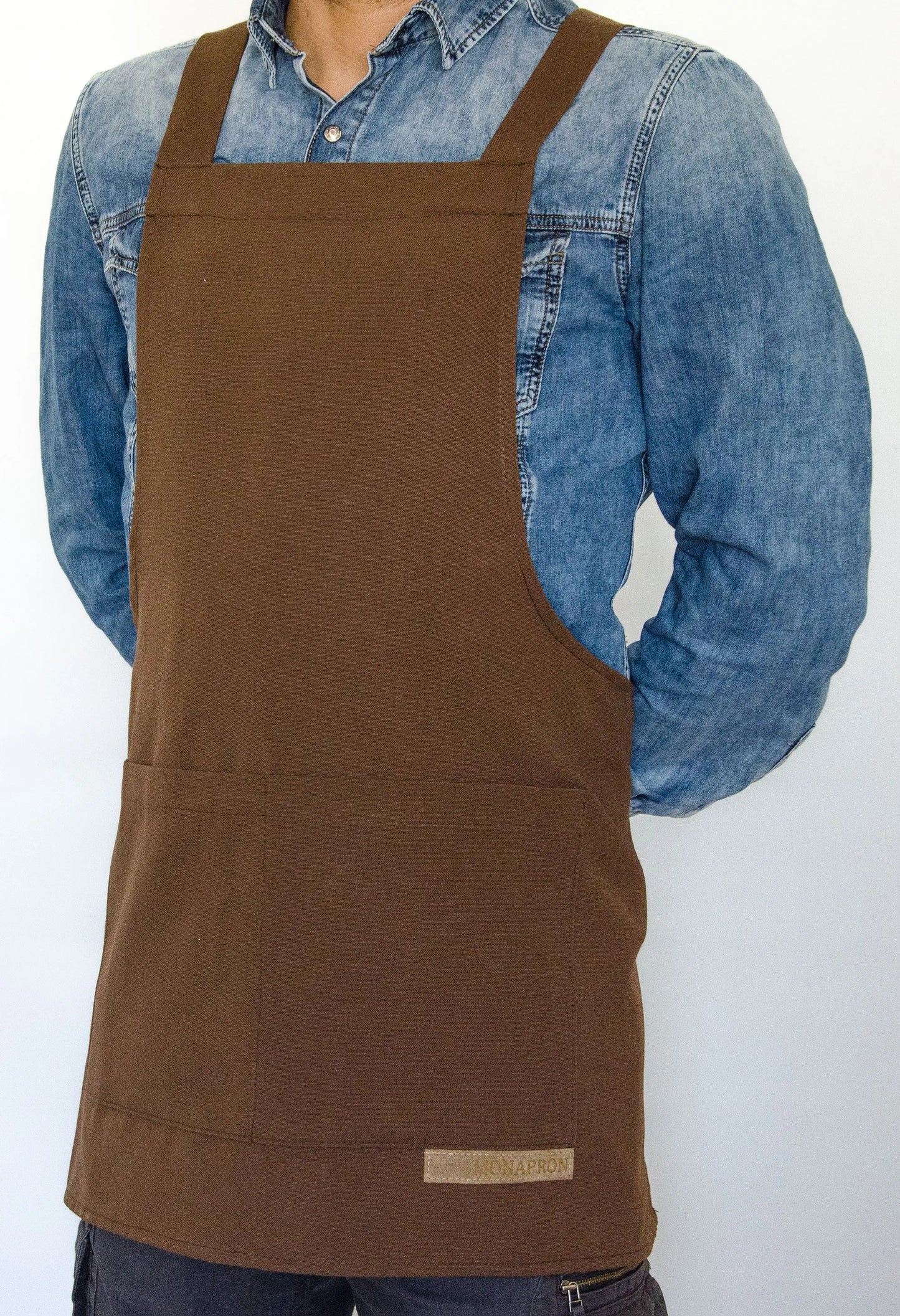 apron - önlük - 05 Monet Brown Apron - Monapron