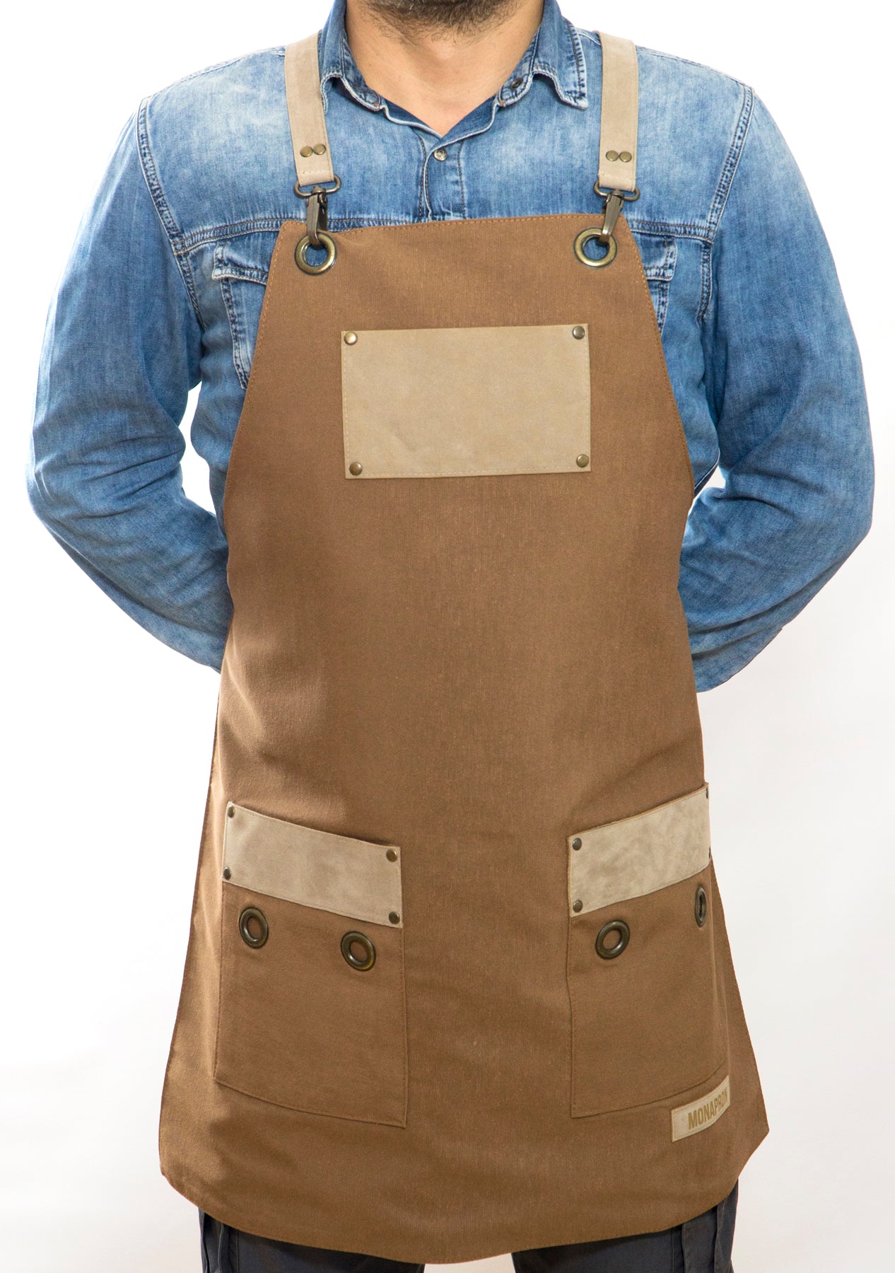 18 Ronsard Brown Apron - Monapron