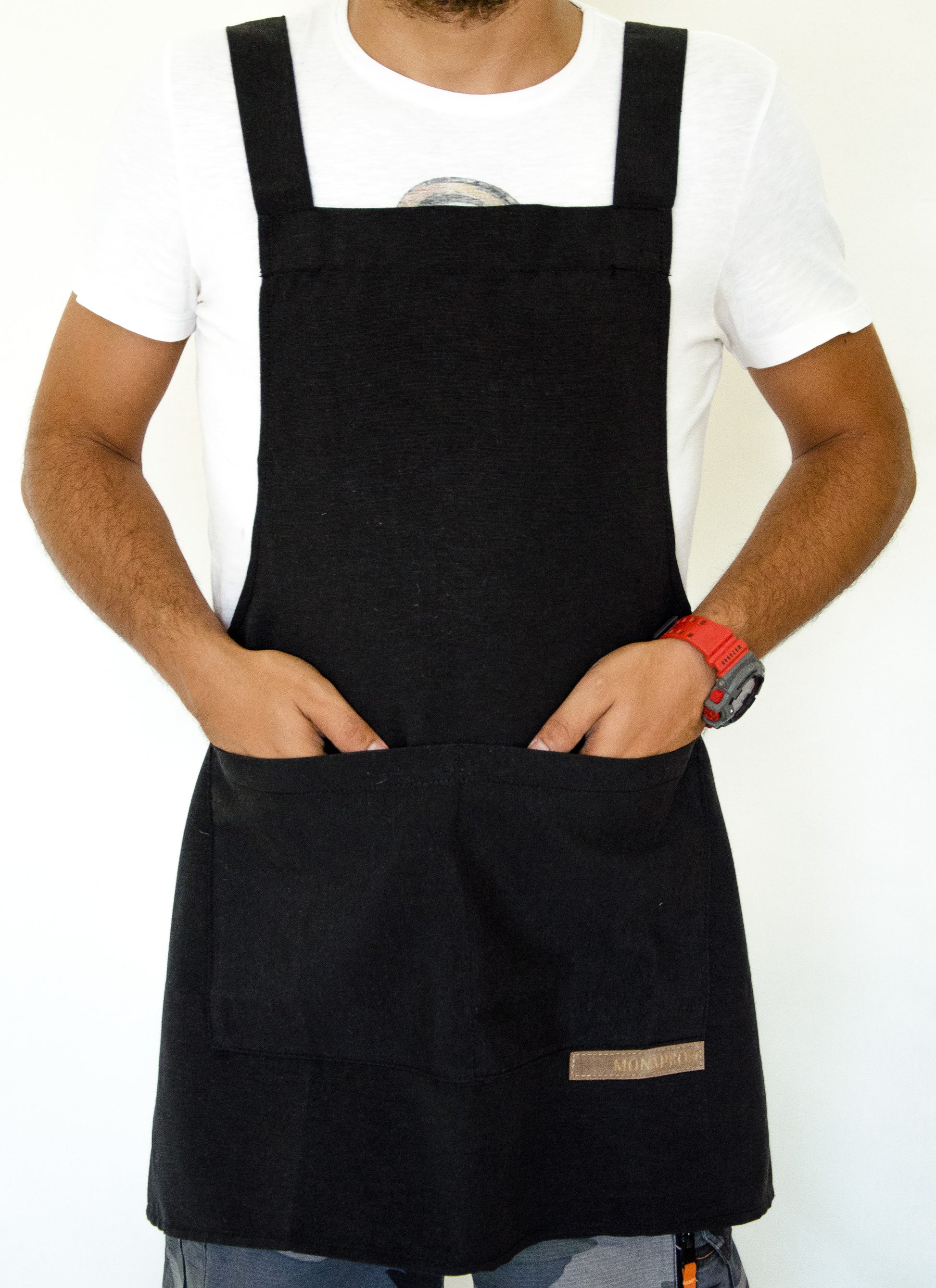 05 Monet Black Apron - Monapron