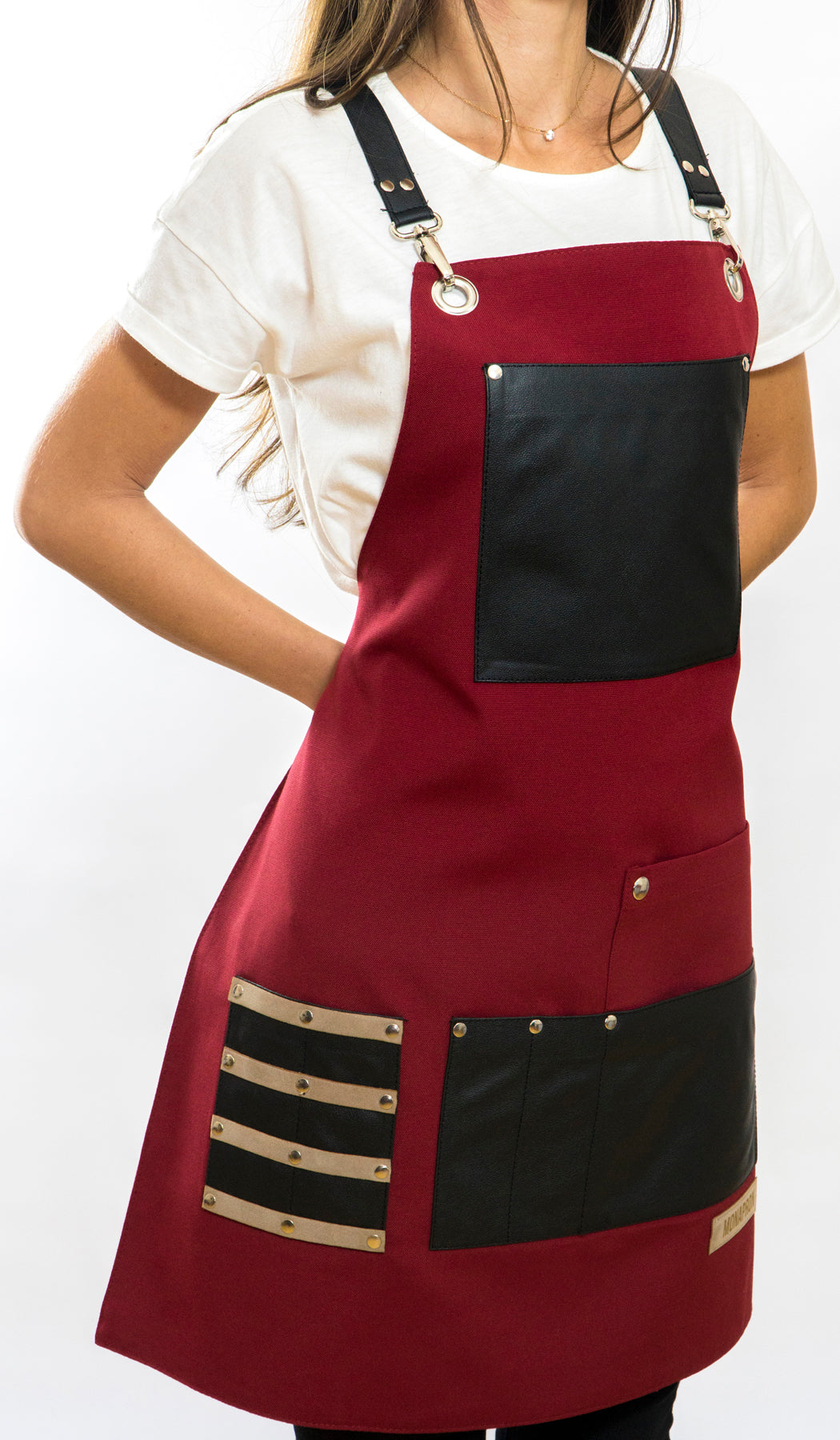 09 Titian Red Apron - Monapron